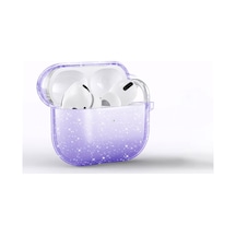 Effox Air-pods 3. Nesil Allstar Airbag 32 Parlayan Simli Saydam Renkli Kılıf-mor Mor