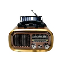 Ultratekno RX-BT628S BT/TF/USB/FM/AM/SW 3 Bandlı Güneş Panelli Nostaljik Radyo