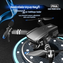 S65 Free Lıte 2 Batarya, 30 Dakika Uçuş, 1080p Çift Esc Kamera, Fırçasız Motorlu Drone/app Kontrlü/siyah