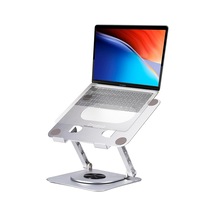 Dizüstü Bilgisayar Standı - Alüminyum Alaşımlı Stand 360 Derece Dönebilen Pc Katlanabilir Ergonomik, Yükseklik Ve Açı Ayarlanabilir, İpad, Dizüstü Bilgisayarlar Ve Tabletler İle Uyumlu, 17 İnç