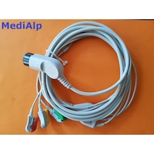 Nıhon Kohden Cardiolife 8 Pin Soket 3 Lü Defibrilatör Ekg Kablosu