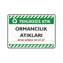 Ormancılık Atıkları Atık Kodu: 02 01 07