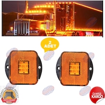 Kamyon Tır Dorse Otobüs Yan Marker Lamba 2 Adet Sarı 24V
