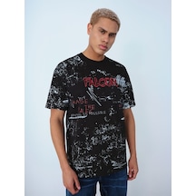 LOFT Loose Fit Erkek Tshirt K.kol Lf2037194 Q1.v1 Siyah