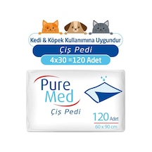 Puremed Kedi Köpek Çiş Pedi 60 x 90 CM 4 x 30 (120 Adet)