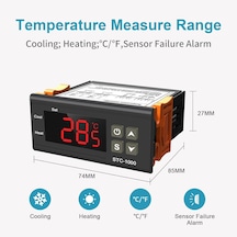 Stc-1000 220v Dijital Termostat - Isıtma Ve Soğutma Röleli Sıcaklık Kontrol Cihazı +ntc Sensörlü
