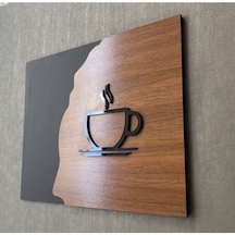Luxury Black Wooden Serisi Çay Kahve Tabelası
