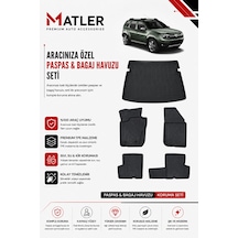 Dacia Duster 4x4 2015 Model 4d Ekstra Havuzlu Paspas Ve Bagaj Havuzu Set
