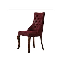 Bengimobilya Sandalye Zus064 Kapitone Model Bordo Renk Ortopedik Oturum Sırt K
