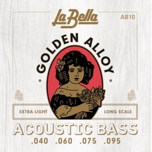La Bella Ab10 Akustik Bas Gitar Teli 40-95 Altın Alaşım Sıcak Akustik Ton