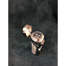 En Gerçek Metal 4 Pürmüzlü Roket Alevli Çelik Çakmak