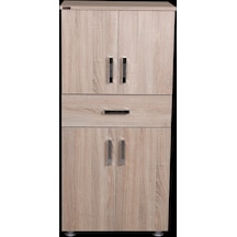 Çok Amaçlı Dolap Hard Parlak Somone Suntalem 4raf 1çekmece Kutu Sevk 130 El Yapım Ahşap