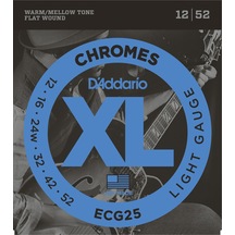 Daddarıo Ecg25 Elektro Gitar Tel Seti, Chromes, Lıght Gauge 12-5