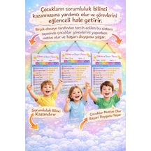 Kişiye Özel Montessori Görev Ve Başarı Panosu - Yaz-sil Hediyeli 30x40 Cm Kalem + Sticker09