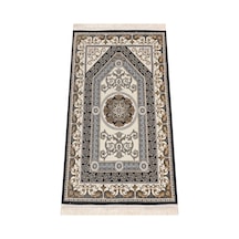 Desenli Şönil Seccade - Siyah