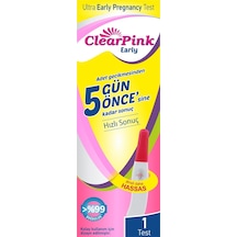 Clear Pink Early Ultra Erken Gebelik Testi 1 Test