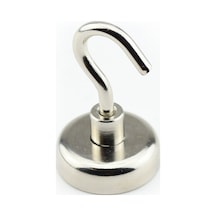 25 MM Pot Mıknatıs - Güçlü Neodyum Askı Kanca Mıknatıs