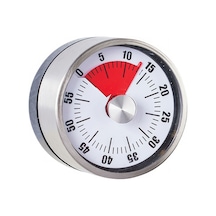 Gri Metal Mekanik Mıknatıslı Klasik Zilli Mutfak Zamanlayıcı Timer Thr395by