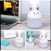 Sevimli Kawaii Kedi Hava Nemlendirici Lamba Beyaz