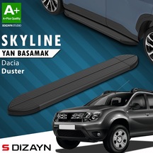 S-dizayn Dacia Duster Skyline Siyah Yan Basamak 173 Cm 2009-2018 A+ Kalite