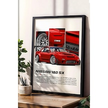 Nissan 180 Sx Çerçeveli Tablo - Nissan Car Poster