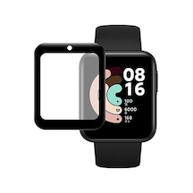 Xiaomi Mi Watch Lite 3D Full Kavisli Pmma Cam Ekran Koruyucu-Siyah (500284795)