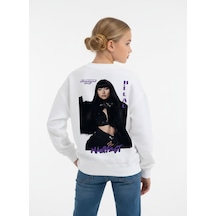 Seabubbles Manifest Hilal Kız Çocuk Sweatshirt BEYAZ