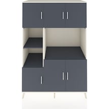 Kronos Dolap 9 Raflı 6 Kapaklı 132x59x195 Aytaşı-antrasit/ant... Aytaşı