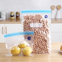 Vakumlu Gıda Saklama Poşeti Seti 30 Parça 10x22x21 Cm + 10x26x28 Cm + 10x26x34 Cm El Pompalı Vakum Torbası, Tekrar Kullanılabilir, Bpa İçermez, Dondurucu Ve Sous Vide Uyumlu Çok Renkli