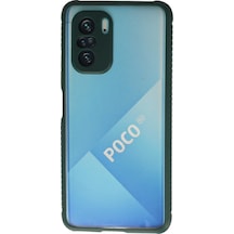 Poco F3 Kılıf Miami Şeffaf Silikon - Koyu Yeşil Bzsxx00 1