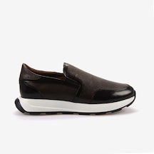 Mocassini Gold Hakiki Deri Erkek Spor & Sneaker Ayakkabı 73702 Siyah-kahve Geyik