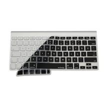 Apple Magic Keyboard A1314 A1242 Uyumlu Klavye Koruyucu Türkçe Q Baskı Silikon Kaplama Us İngilizce Klavyeyi Türkçeye Çeviren Ultra İnce Kaymaz Toz Ve Sıvı Koruma Keyboard Cover Siyah