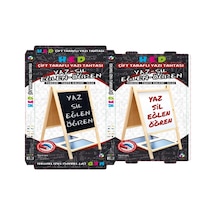 Yazı Tahtası Çift Taraflı Ayaklı Mıknatıslı Yazı Tahtası Seti 110 X 60 Diğer
