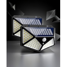 Solar Bahçe Işığında Hareket Sensörlü 100 Led