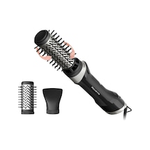 Rowenta Brush Activ' Renewal Döner Sıcak Hava Fırçası, Sağa/sola Dönüş, Seramik Kaplama, İyon Fonksiyonu, Doğal Kıllar, 2 Sıcaklık/üfleme Kademesi, Soğuk Kademe, 1000 Watt, Siyah, Ub9530f0 0