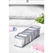 Serstil 11 Gözlü Şeffaf Çekmece Içi Düzenleyici Organizer Small - 11 X 41 X 12 Cm Gri