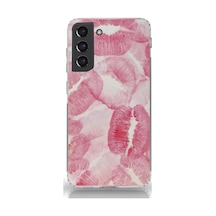 Samsung Galaxy Uyumlu S21 Silikon Desen251 Çok Renkli