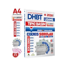 2026 Kpss-dhbt Lisans ÖSYM Çıkmış Soru Tıpkı Basım 6’lı Kitapçık Türkiye Geneli Deneme Paketi