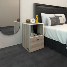 Kenzlife Komodin Yokatta Crd 60 39 39 Komidin Kitaplık Ayakkabılık Kapaklı Arkalıklı Beyaz