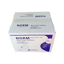 Norm Endüstriyel Jumbo Çöp Torbası Poşeti - 2 Kat - Siyah - 400 G