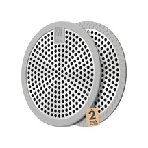 Folinda 2 Adet 4.5 İnç Gri Duş Su Toplayıcı, Tıkanıklığı Önleyen Saç Tutucu, Kaymazsız Silikon Kenar Ve Pas Koruyucu Paslanmaz Çelik Gri