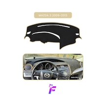 Mazda 3 2009-2013 Araca Özel Torpido Örtüsü Ön Göğüs Kılıfı Tam Koruma Oto Aksesuar Td31 Bej