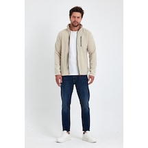 Monox Erkek Outdoor Fermuarlı Polar Ceket 001 Bej