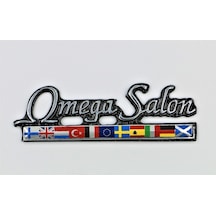 Etiketçilere Özel Döküm Sıralı Bayrak Omega Salon Metal Arma