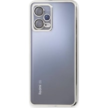 Newface Xiaomi Redmi Note 12 Pro 5g Kılıf Razer Lensli Silikon - Gümüş