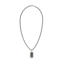 Guess Jgujumn05017jwstbktu Erkek Kolye Gri - Siyah