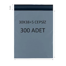 30x38+5 300 Adet Cepsiz Kargo Poşeti Cac Plastik