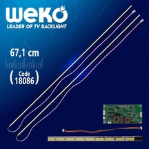 60'' Universal E-led 81 Ledli 7020 671mm 360-450 Ma 81-84 Volt Çift Led - Sürücü - Kablo Takım Tv Led Bar Tvnizi Açıp İçindeki Led Barla Birebir Aynısı Olduğunu Görmeden Almayınız. Sonrasında İade Almamaktayız.