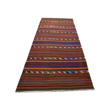 Kilim Antik El Dokuma Yün Anadolu Yörük Kilimi 0082 - Yeni - Çok Renkli