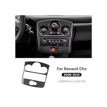 Xuweiwei Renault Clio 3 2006 2012 İçin Siyah Karbon Fiber Kontrol Paneli Yükseltme